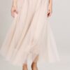 GONNA MIDI IN TULLE - Avorio, TU