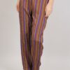 PANTALONE CLASSICO A RIGHE - Fantasia viola