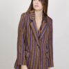 BLAZER A RIGHE - Fantasia viola