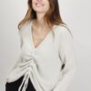 MAGLIA CON ARRICCIATURA - Gesso, TU