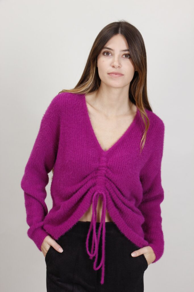 MAGLIA CON ARRICCIATURA - Petunia, TU 