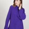 MAGLIA CON MANICHE A CAMPANA - Viola, TU