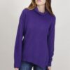 MAGLIA CON FRANGE LATERALI - Viola, TU