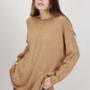 MAGLIA CON PICCOLI SPACCHI - Cammello, TU