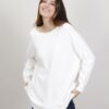 MAGLIA CON PICCOLI SPACCHI - Panna, TU