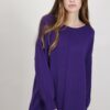 MAGLIA CON PICCOLI SPACCHI - Viola, TU