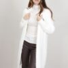CARDIGAN MORBIDO EFFETTO PELO - Panna, TU