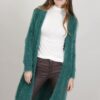 CARDIGAN MORBIDO EFFETTO PELO - Verde, TU