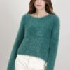 MAGLIA MORBIDA EFFETTO PELO - Verde, TU