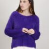 MAGLIA MORBIDA EFFETTO PELO - Viola, TU