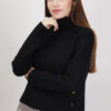 PULLOVER CON BOTTONI LATERALI - Nero, TU