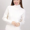 PULLOVER CON BOTTONI LATERALI - Panna, TU