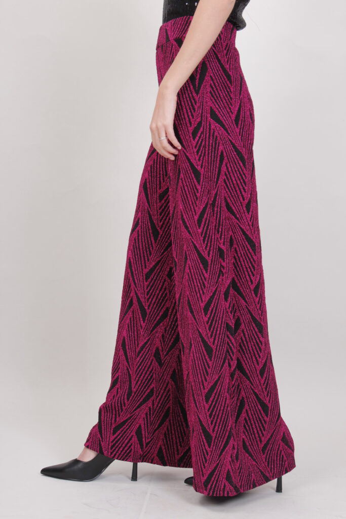 PANTALONE PALAZZO IN LUREX 
