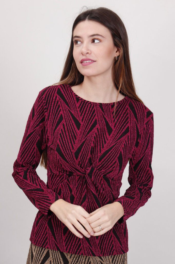 MAGLIA IN LUREX CON NODO 