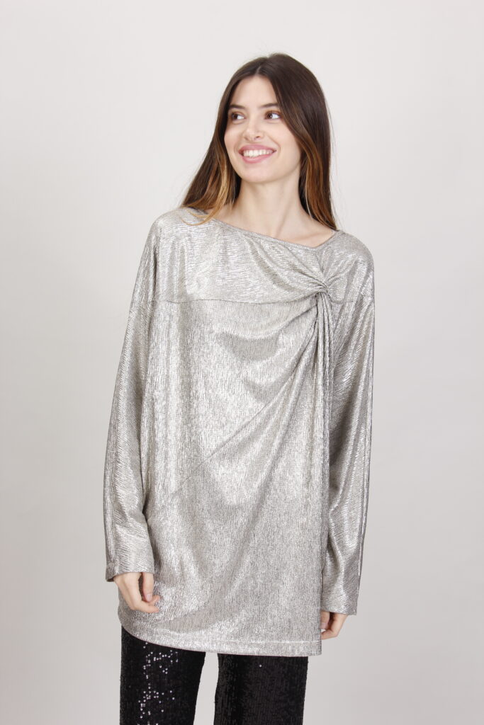 BLUSA MORBIDA CON NODO 