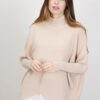 PULLOVER LUNGO IN MAGLIA ASIMMETRICO - Beige, TU