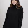 PULLOVER IN MAGLIA CON FRANGE - Nero, TU