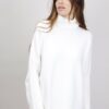PULLOVER IN MAGLIA CON FRANGE - Panna, TU