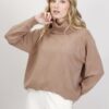 MAGLIA ASIMMETRICA A COLLO ALTO - Cammello, TU