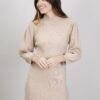 ABITO CORTO IN MAGLIA - Beige, TU