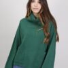 MAGLIA CON TASCHE - Verde bottiglia, TU