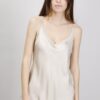 TOP A CANOTTA CON DETTAGLIO LUREX - Avorio, TU