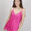 TOP A CANOTTA CON DETTAGLIO LUREX - Fucsia, TU