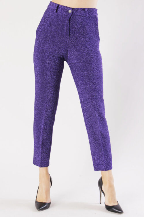 PANTALONE A SIGARETTA IN LUREX