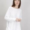 MAGLIA MANICHE LUNGHE CON FRANGE - Panna, TU