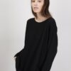 MAGLIA LEGGERA RELAXED FIT - Nero, TU