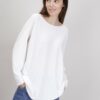 MAGLIA LEGGERA RELAXED FIT - Panna, TU