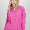 MAGLIA CON COSTINA IN RIALZO - Fucsia, TU