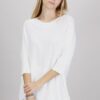 MAGLIA OVERSIZE CON MANICHE AL GOMITO - Panna, TU