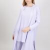 CARDIGAN LUNGO IN MAGLIA LEGGERA - Lilla, TU