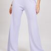 PANTALONI IN MAGLIA LEGGERA - Lilla, TU