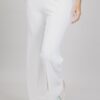 PANTALONI IN MAGLIA LEGGERA - Panna, TU