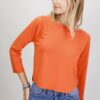 MAGLIA LEGGERA CON SCOLLO A BARCA - Arancio, TU