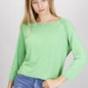 MAGLIA LEGGERA CON SCOLLO A BARCA - Verde, TU