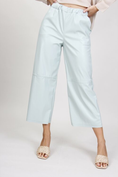 PANTALONI CULOTTE EFFETTO PELLE