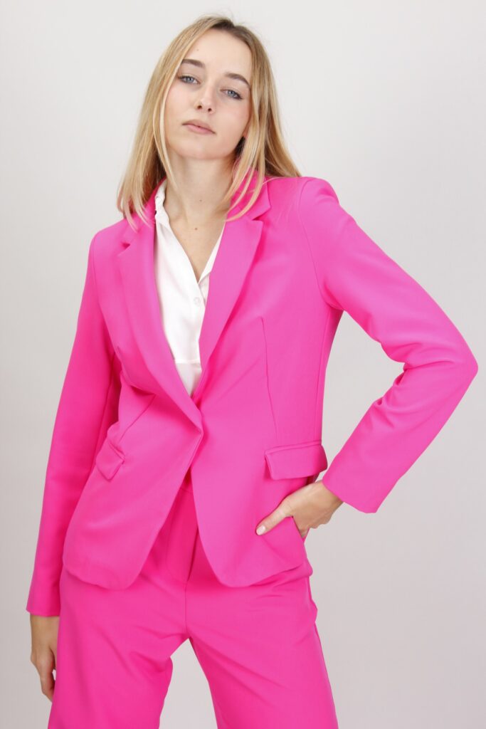 BLAZER MONOPETTO CON TASCHE 