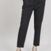 PANTALONI DRITTI CON RISVOLTO SULL’ORLO - Nero, XL