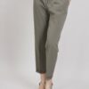 PANTALONI DRITTI CON RISVOLTO SULL’ORLO - Verde militare, M