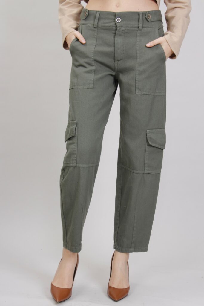 PANTALONI IN DENIM MILITARI 
