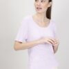MAGLIA A MANICHE CORTE - Lilla, TU