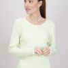 MAGLIA CON ARRICCIATURE LATERALI - Menta, TU