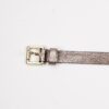CINTURA SOTTILE  IN PELLE - Bronzo, S