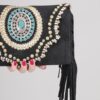 POCHETTE ETNICA IN CAMOSCIO - Nero, TU