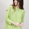 MAGLIA CON SCOLLO A BARCHETTA - Verde mela, TU