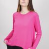 MAGLIA CON ORLO A PUNTE - Fucsia, TU