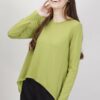 MAGLIA CON ORLO A PUNTE - Pistacchio, TU
